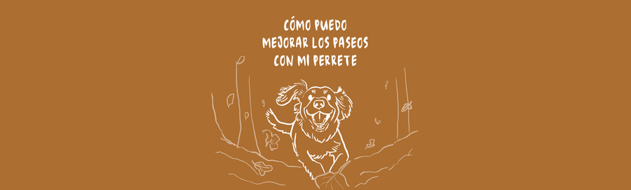 ilustración hecha por blanca castillo de un perro. Estilo lineal