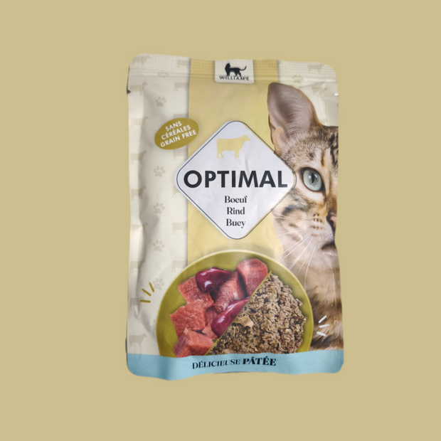 WILLIAMS OPTIMAL SOBRES DE COMIDA HUMEDA GATO SIN CEREALES (GRAIN FREE)