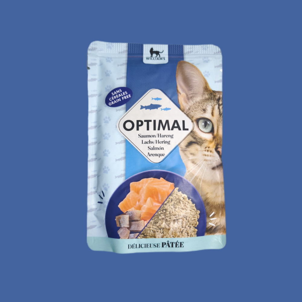 WILLIAMS OPTIMAL SOBRES DE COMIDA HUMEDA GATO SIN CEREALES (GRAIN FREE)