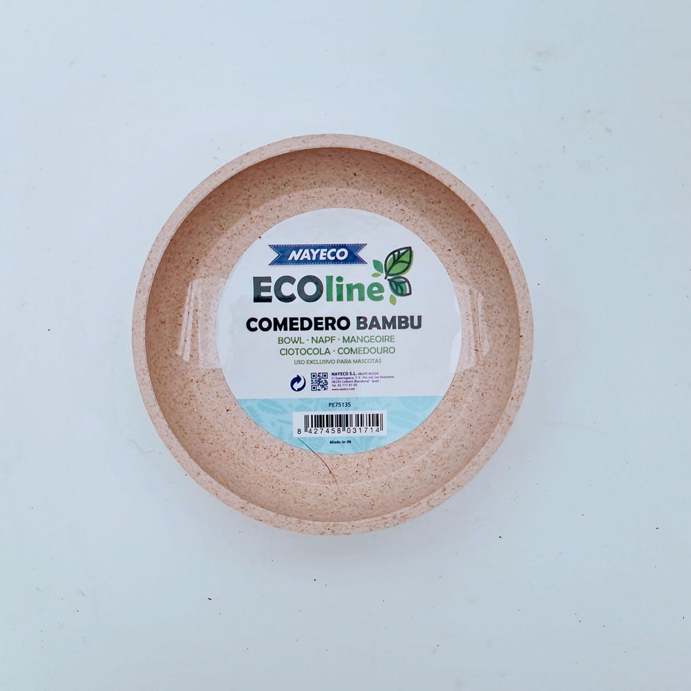 BOWLS COMEDERO Y BEBEDERO BAMBU ECOLINE NAYECO PERRO Y GATO