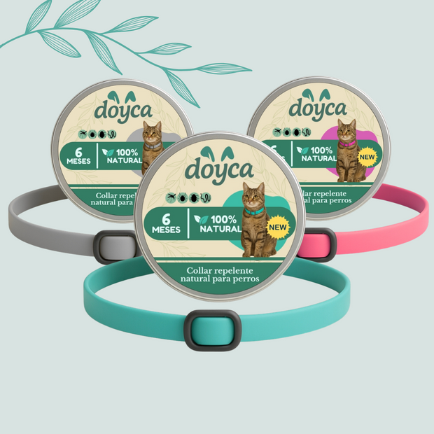 COLLAR ANTIPARASITARIO NATURAL PARA GATOS DOYCA