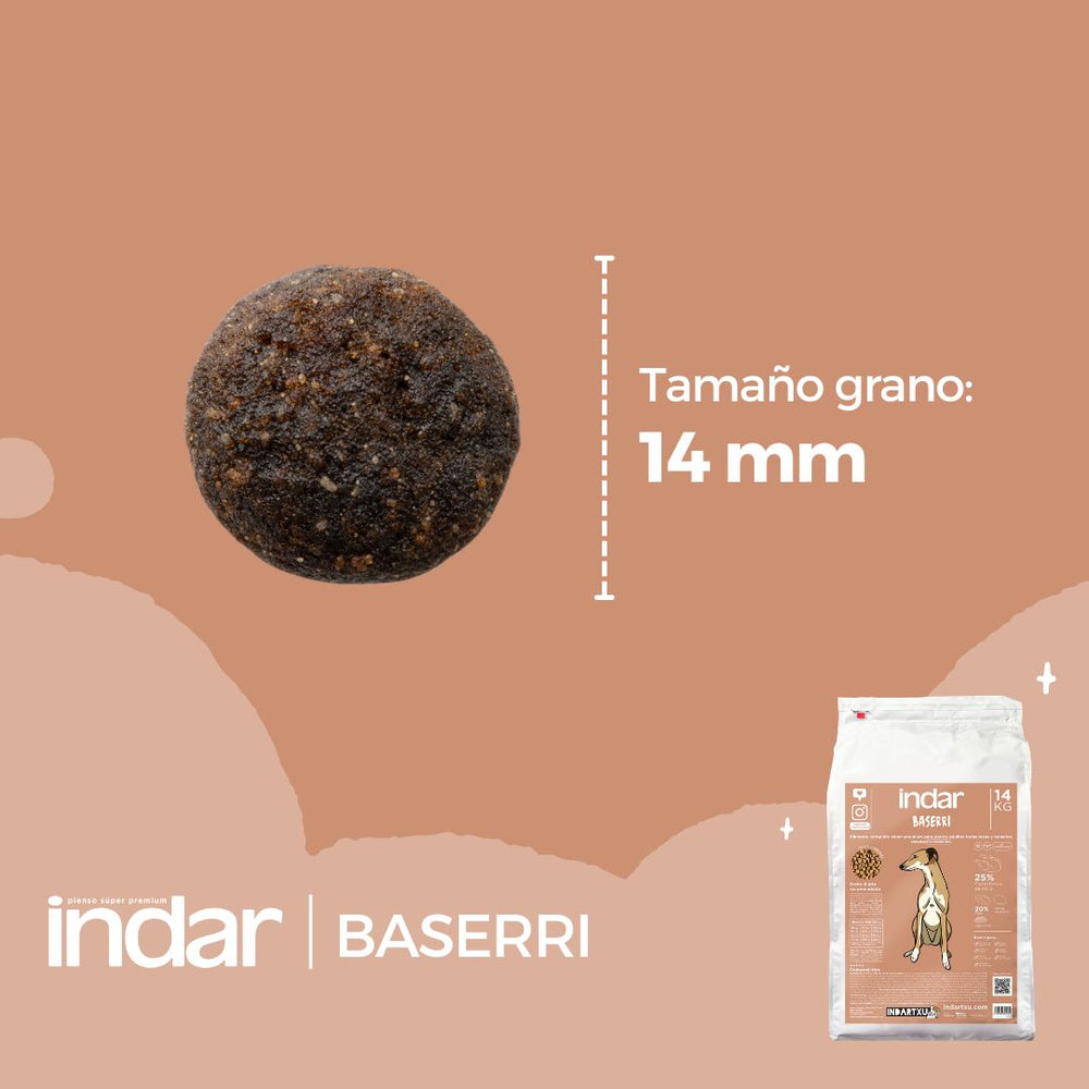 BASERRI - Perro, todas las razas, Monoproteico, SIN cereales - INDAR alimento completo súper premium