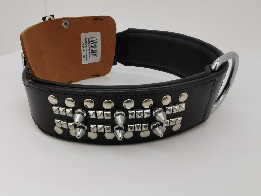COLLAR CUERO TACHUELAS