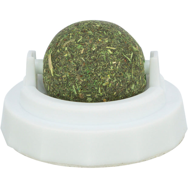 PELOTA DE CATNIP CON SOPORTE GATO TRIXIE