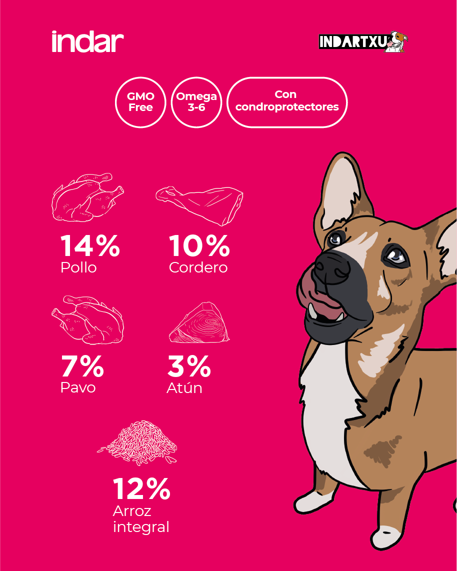 TXIKI - Perro, razas pequeñas y medianas - INDAR alimento completo súper premium