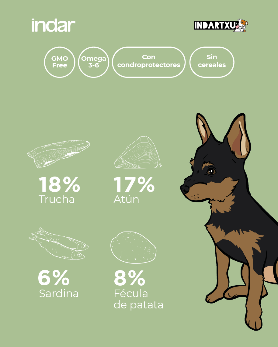 KUME BASATI - Perro cachorro, SIN cereales - INDAR alimento completo súper premium