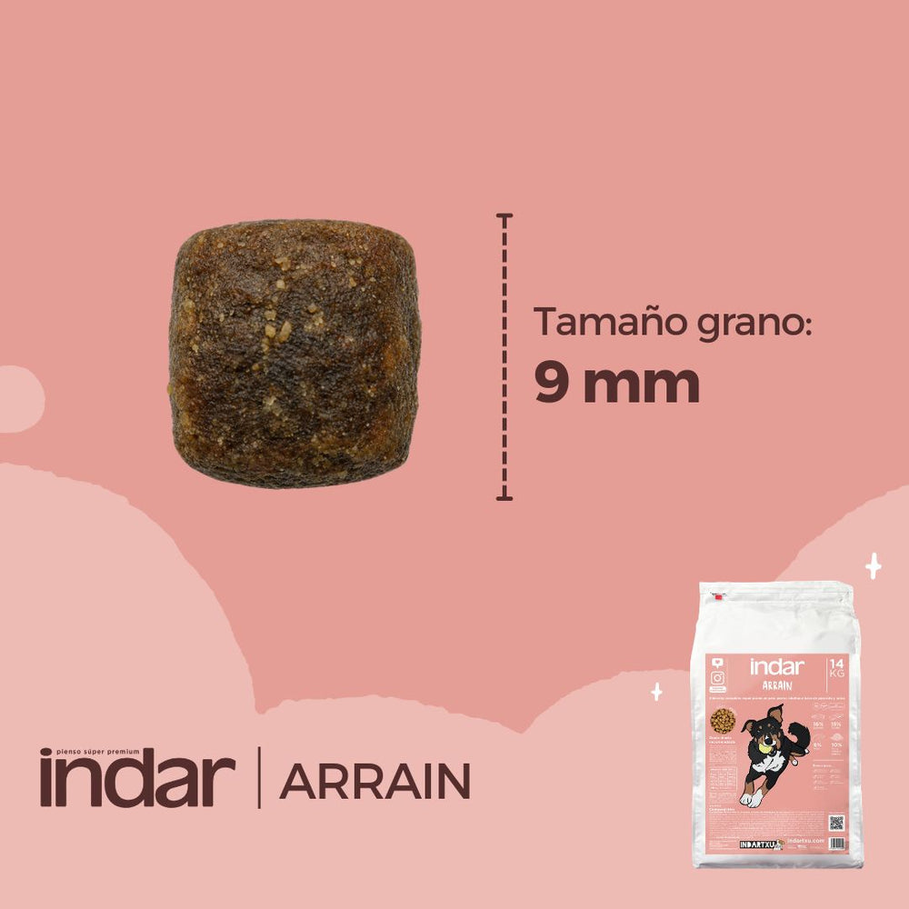 ARRAIN - perro todas las razas, base de pescado y arroz - INDAR alimento completo súper premium