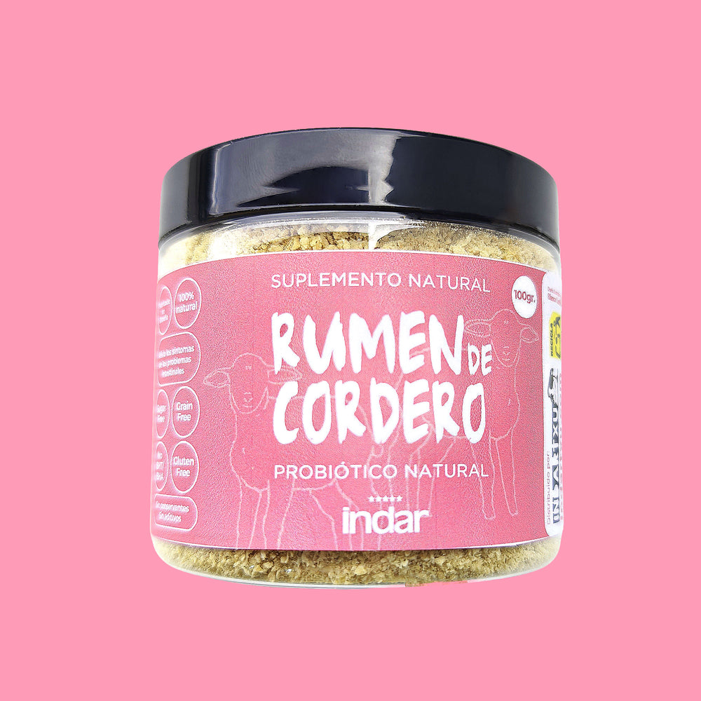 Rumen de cordero - Probiótico natural para perros y gatos - Complemento alimenticio INDAR