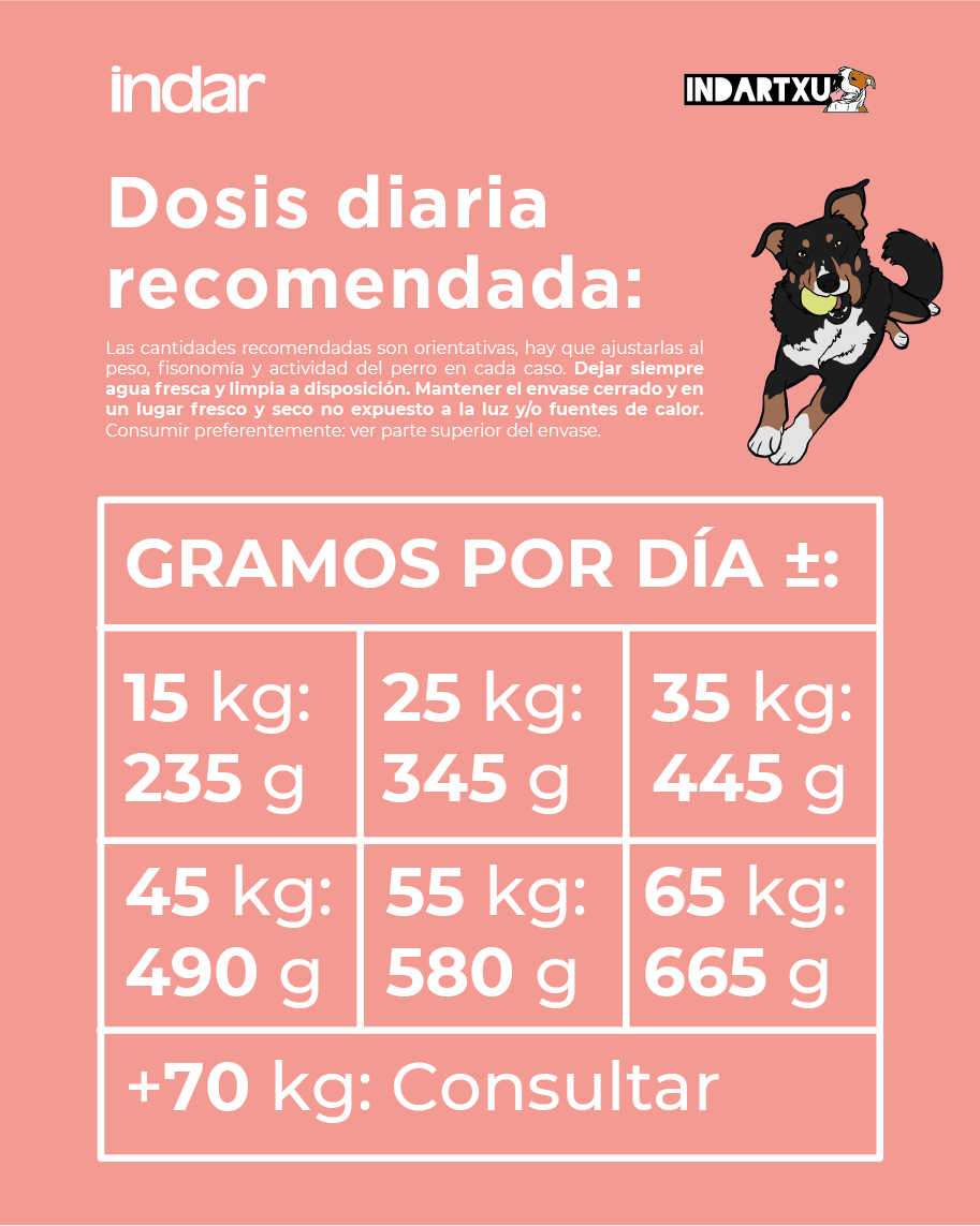 ARRAIN - perro todas las razas, base de pescado y arroz - INDAR alimento completo súper premium
