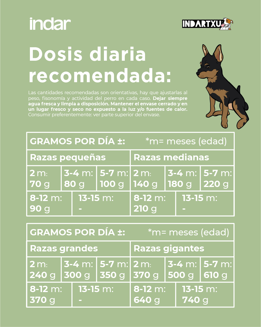 KUME BASATI - Perro cachorro, SIN cereales - INDAR alimento completo súper premium