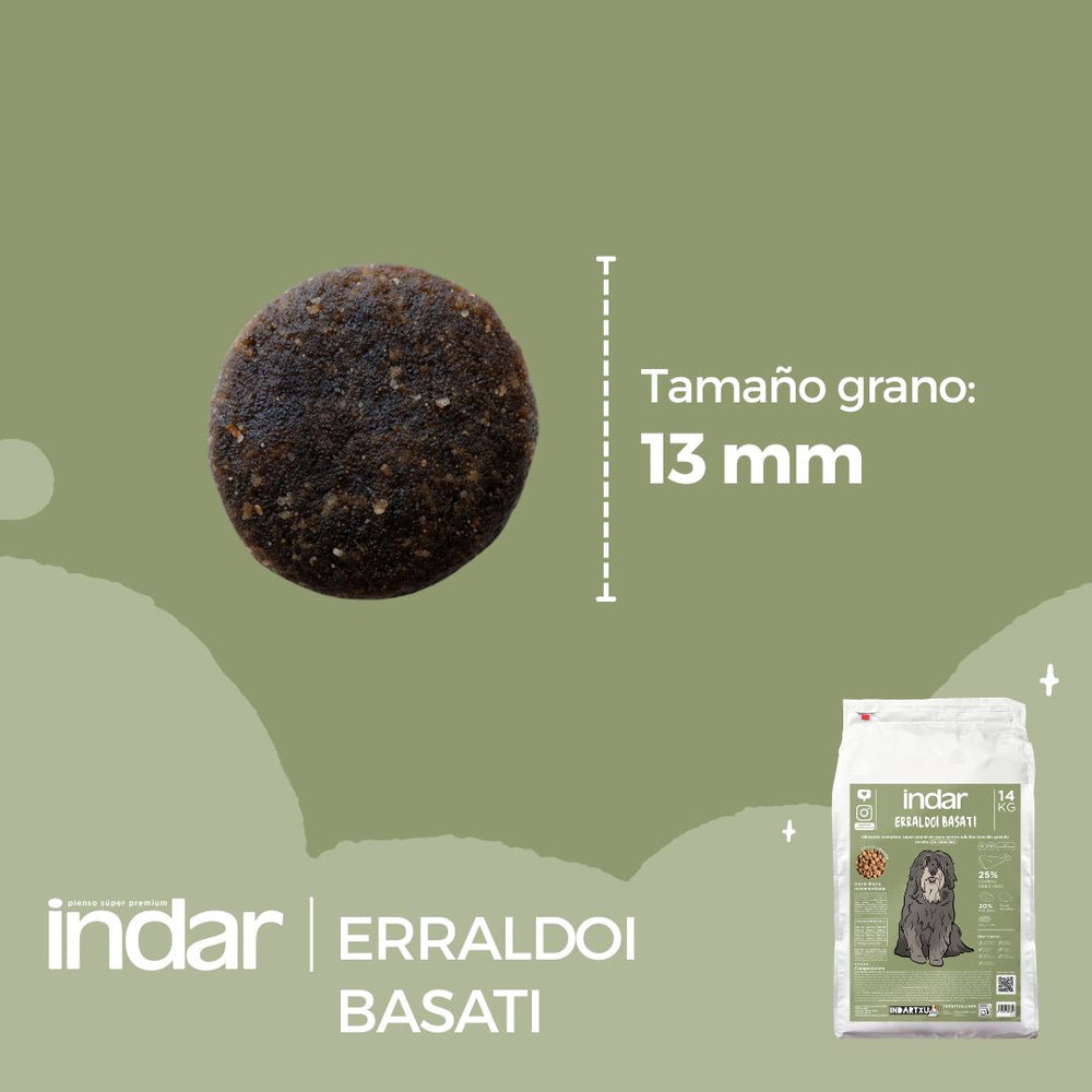 ERRALDOI BASATI - Perro, razas grandes, SIN cereales - INDAR alimento completo súper premium