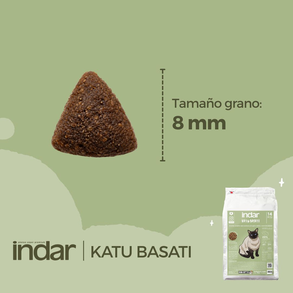 KATU BASATI - Gato adulto, SIN cereales - INDAR alimento completo súper premium