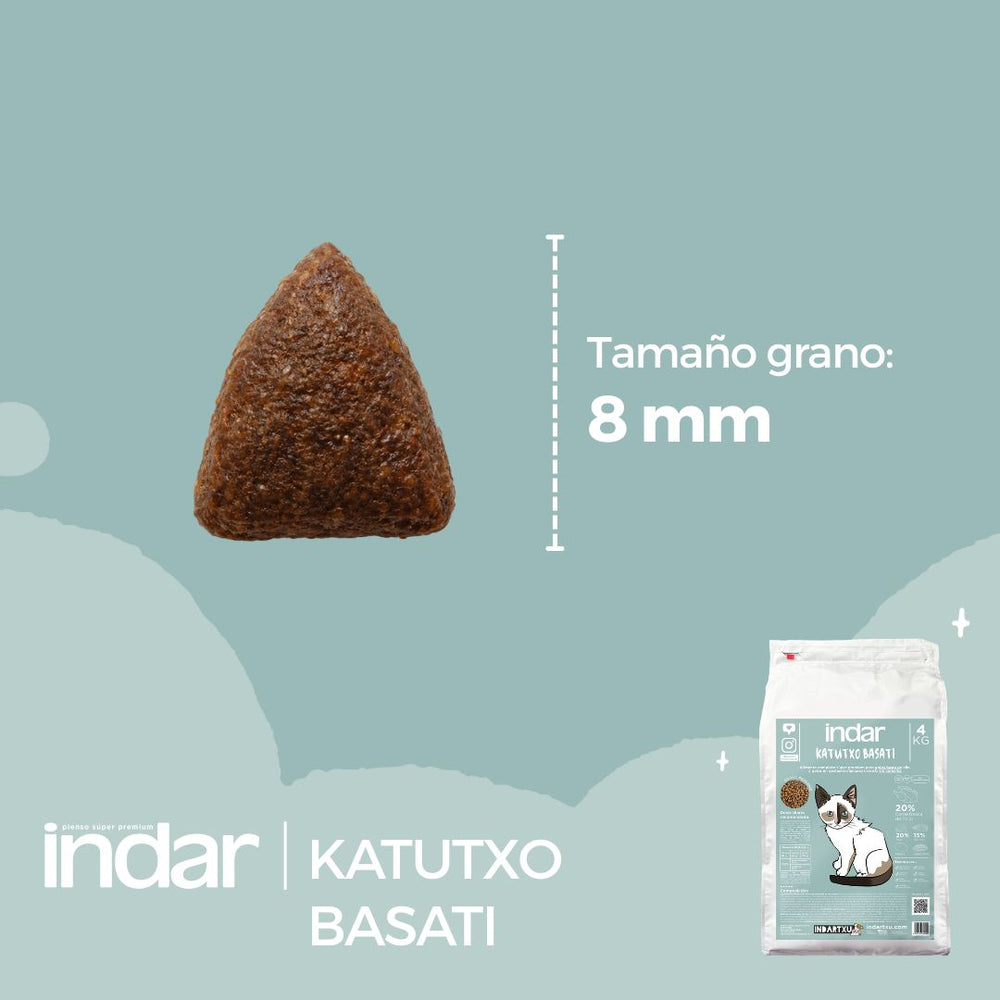 KATUTXO BASATI - Gatito cachorro, SIN cereales - INDAR alimento completo súper premium