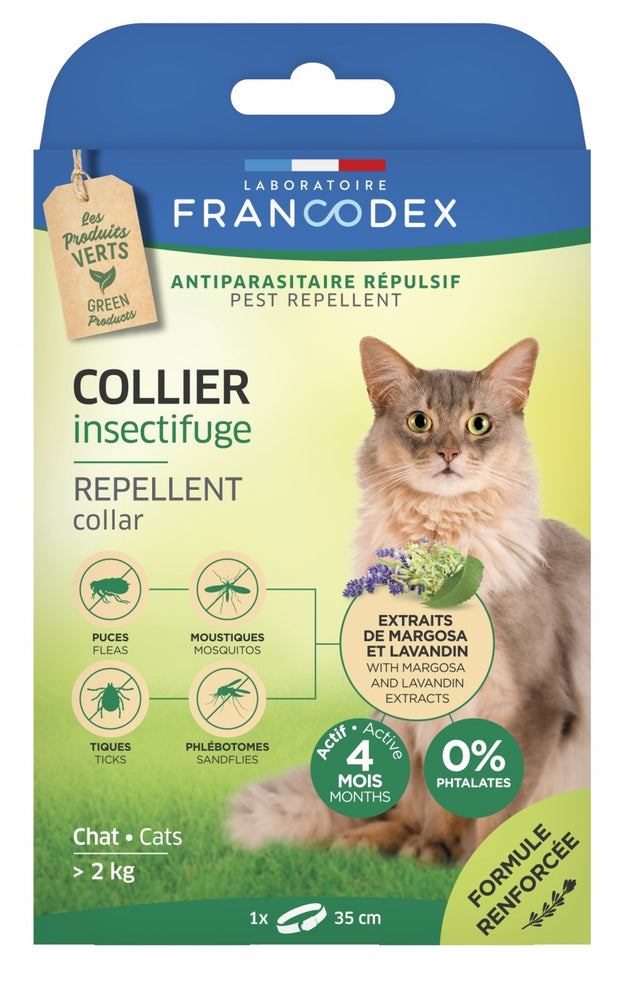 COLLAR ANTIPARASITARIO NATURAL GATO FRANCODEX