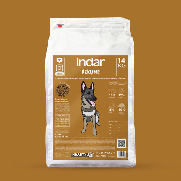 ALIMENTO COMPLETO PERRO SUPER PREMIUM INDAR ARKUME