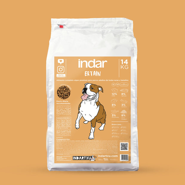 ALIMENTO COMPLETO PERRO SUPERPREMIUM INDAR ERTAIN