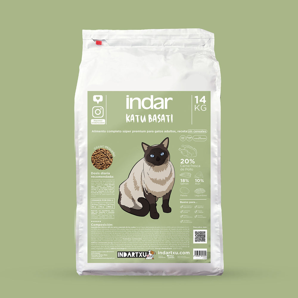 ALIMENTO COMPLETO GATO SIN CEREAL SUPER PREMIUM INDAR KATU BASATI