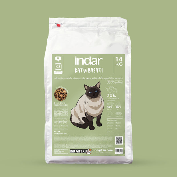 ALIMENTO COMPLETO GATO SIN CEREAL SUPER PREMIUM INDAR KATU BASATI