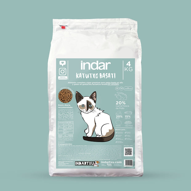 ALIMENTO COMPLETO GATITO CACHORRO SUPER PREMIUM INDAR KATUTXO BASATI